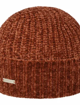 Chenille Beanie Hat with Cuff by - brown - Damen - Size: One Size - Seeberger - FashionsVida