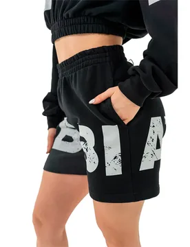 Short Cotton Gym 6´´ Muscle Mommy 624 Black S - Nebbia - FashionsVida