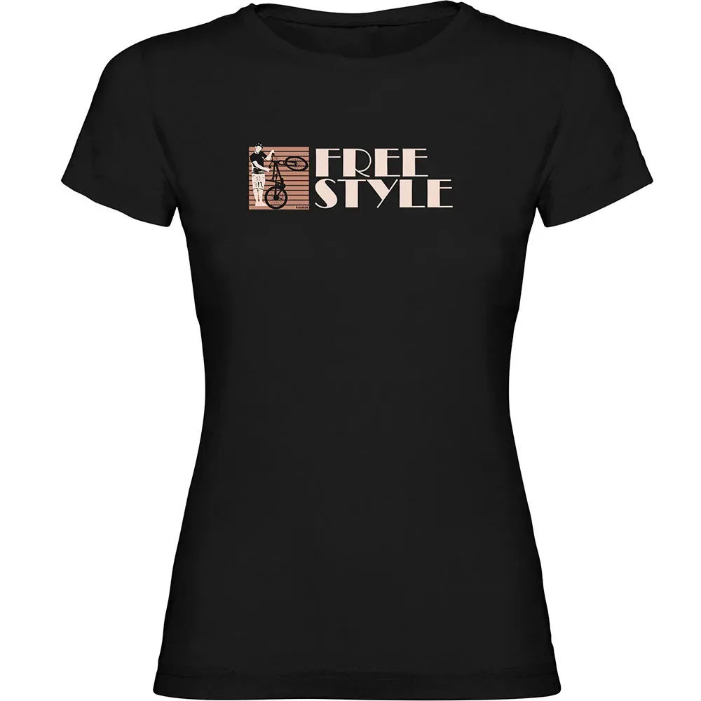 Maglietta A Maniche Corte Freestyle Black - Kruskis - FashionsVida