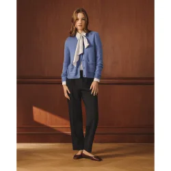 Pantalón recto liso de mujer