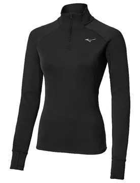 Felpa Con Mezza Zip Active Warmalite Black XL - Mizuno - FashionsVida