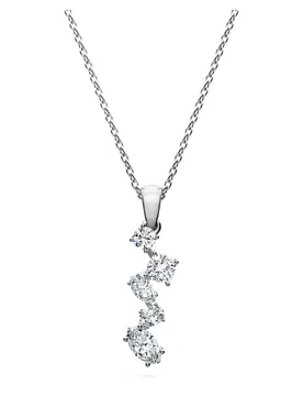 Pendente Galaxy, Diamanti creati in laboratorio 0,9 ct tw, Forme miste, Oro bianco 18 K OS - Swarovski - FashionsVida