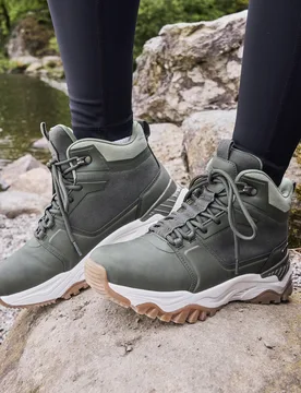 Sierra Waterproof Womens Casual Boots - Green - Green - Size: 7 - Mountain Warehouse - FashionsVida