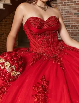 Red Quinceanera Dresses Off the Shoulder Glitter Crystal Beads Decal Long tail Bow Vestido De 15 Quinceanera Customize - Aliexpress - FashionsVida