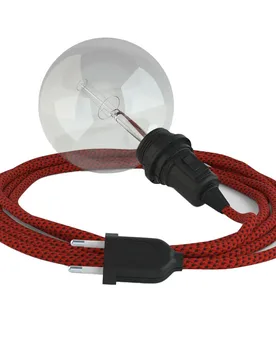 Cables Lampe Suspendue Pour Abat-jour Rt94 3d 5 M Red / Black One Size - Creative - FashionsVida