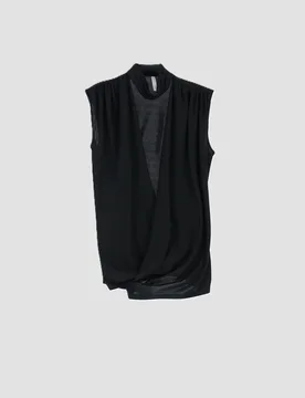 IMPERIAL top incrociato donna nero - Imperial - FashionsVida