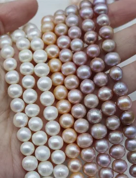 Coloured Natural Pearls 8-9mm High-quality Near-round Semi-finished Pearls Loose Beads for Jewelry Making DIY Necklace Bracelet - Aliexpress - FashionsVida
