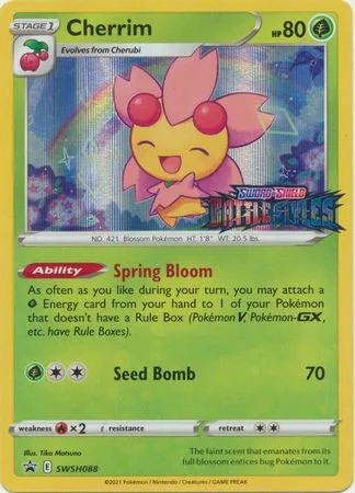 Pokemon Sword & Shield Promo SWSH088 Cherrim - Pokémon - FashionsVida