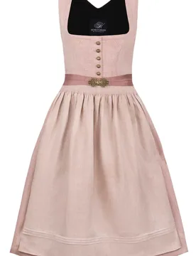 Dirndl Tilda (altrosa, Gr. 48) von Heimatgwand Premium für Damen, 100% Leinen - Stockerpoint - FashionsVida