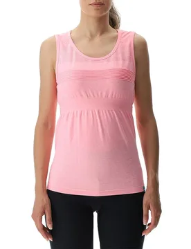 T-shirt Sans Manches Natural Training Pink Fluo Melange L - Uyn - FashionsVida