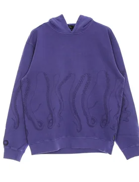 Felpa Leggera Cappuccio Uomo Dyed Hoodie Ametista - Octopus - FashionsVida