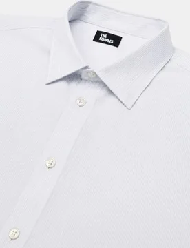 Camisa de mujer de algodón a rayas de corte recto - The Kooples - FashionsVida