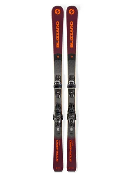 Ski Set inkl. Bdg. Pistenski Stormbird 76 CA + TPC 11 Demo 2026 für Herren aus Wolle Größe 165 cm Rot - Blizzard - FashionsVida
