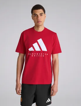 Manchester United x DNA Graphic T-Shirt Red XS - Adidas - FashionsVida