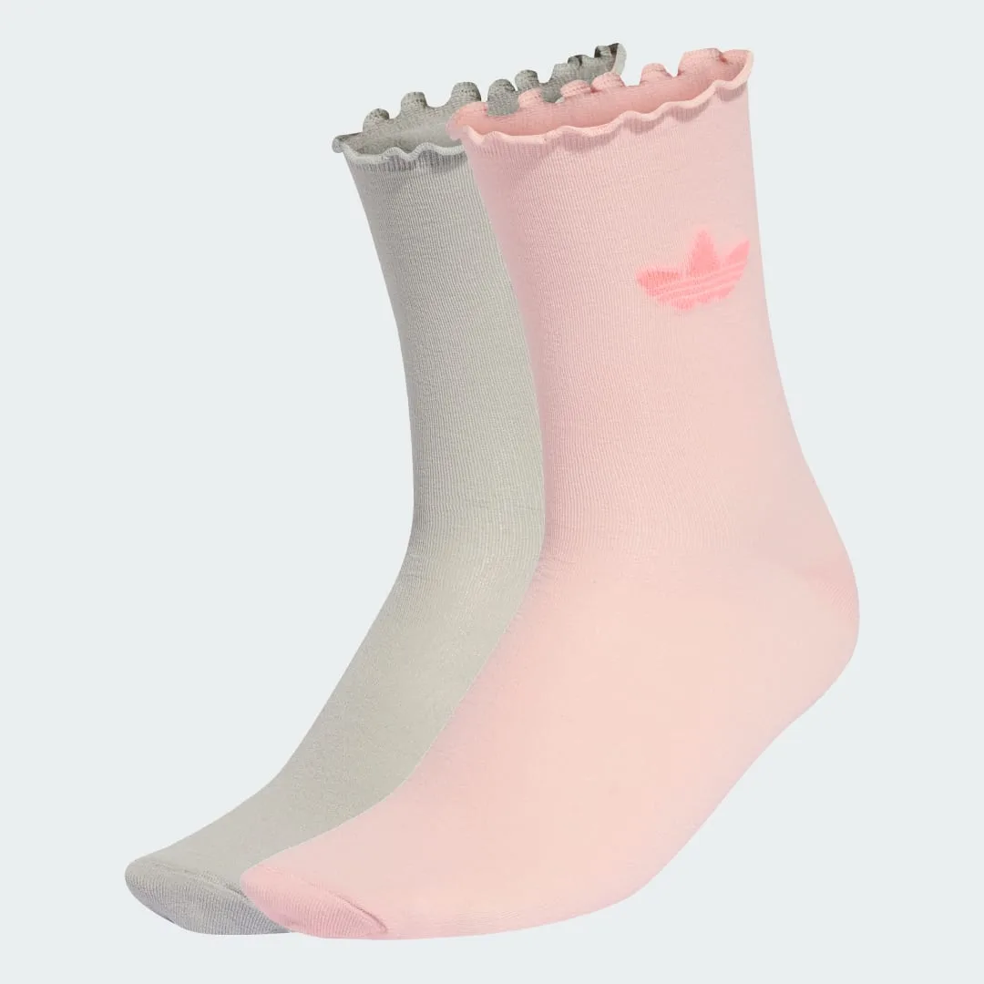 Calze Ruffle (2 paia) 37-39 Sandy Pink / Grey Two - Adidas - FashionsVida