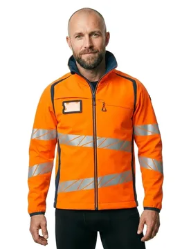 Veste Softshell Accelerate Safe 19002 Hi-Vis Orange / Dark Petroleum S - MASCOT - FashionsVida