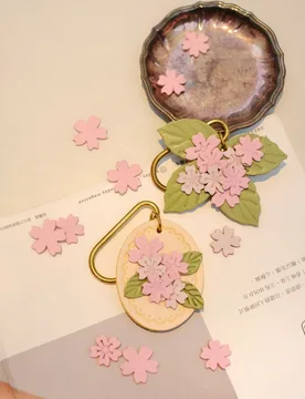 Cherry Blossom Pendant Car Keychain Bag Charm Top-Grain Leather Handmade Vintage Exquisite Genuine Leather Gift - Aliexpress - FashionsVida