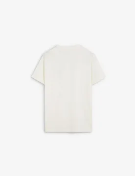 Camiseta de manga corta de hombre regular fit con detalle floral - Scalpers - FashionsVida