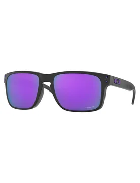 Lunettes de soleil - Holbrook Matte Black Prizm Violet - Noir - Oakley - FashionsVida