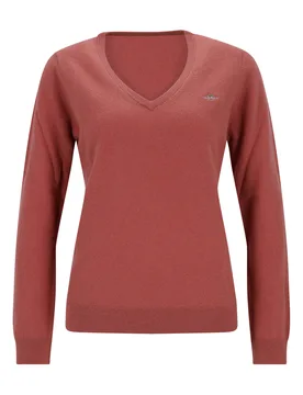 EXTRAFINE LAMBSWOOL BLEND V-NECK female - XXXL - FashionsVida