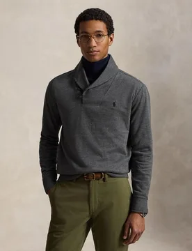 Jersey de hombre de punto con cuello chal - Polo Ralph Lauren - FashionsVida