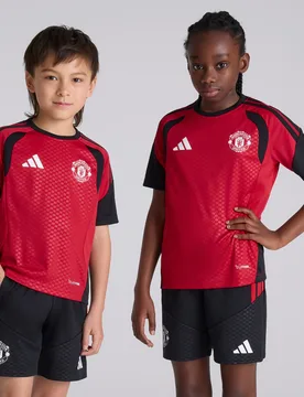Manchester United Kids 26/27 Training Tiro Jersey Red 15-16Y - Adidas - FashionsVida