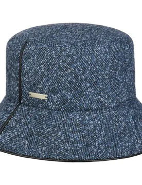 Tweed Bucket Hat by - blue-navy - Damen - Size: One Size - Seeberger - FashionsVida