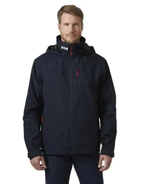 Crew Hooded Midlayer 2 Jacket Navy XS Men - Helly Hansen - FashionsVida