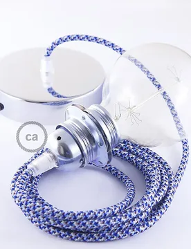 Cables Lampe Suspendue Pendel Pour Abat-jour Rx03 Pixel 2 M Turquoise / Chrome Plated One Size - Creative - FashionsVida