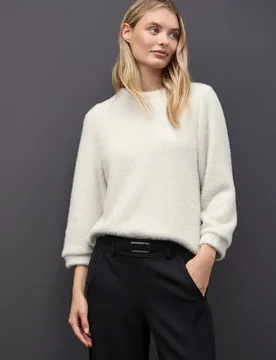Weiches Shirt mit Glitzer female Beige - Street One - FashionsVida