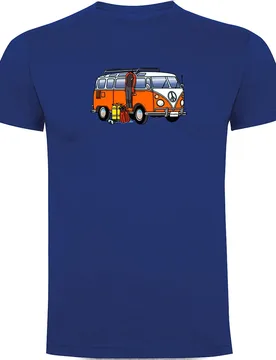 Maglietta A Maniche Corte Hippie Van Dive - Kruskis - FashionsVida