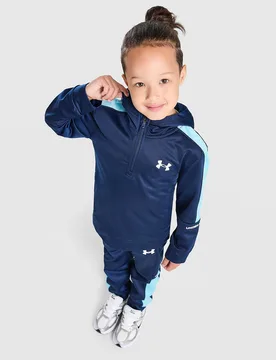 Poly Colour Block 1/4 Zip Tracksuit Children - Blu, blu blu Bambino taglia 4-5Y - Under armour - FashionsVida