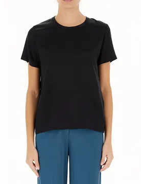 LIU JO Blusa misto seta NERO 48 - Liu jo - FashionsVida