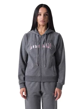 Sweat-shirt à Zip Felpa Strechetch Dark Grey Melange XS - Everlast - FashionsVida