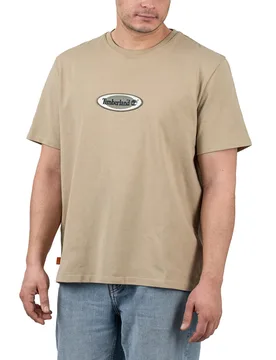 Heavyweight Oval Logo Tee Lemon Pepper L Herren - Timberland - FashionsVida