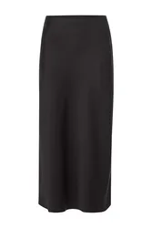 Satin Midi Skirt female