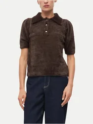 BLACK LABEL Teddy-Strickpullover 8944-BROWN 36