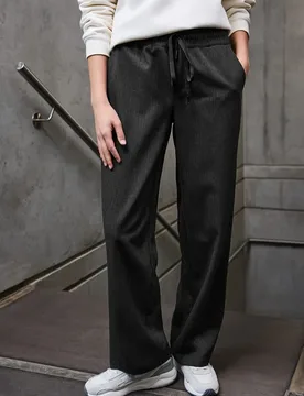 Street One Straight Leg Hose female Grau - Street One Studio - FashionsVida