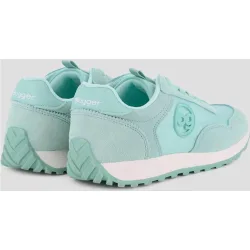 Zapatillas deportivas de mujer de piel con logo lateral