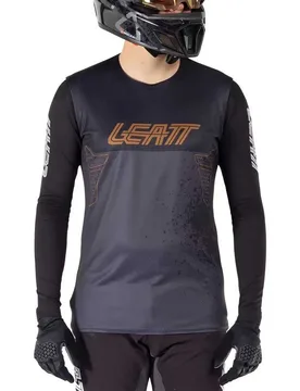 Maglietta A Maniche Lunghe Mtb Gravity 5.0 Black - Leatt - FashionsVida