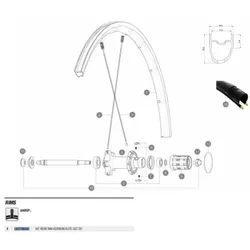 Cerchione Posteriore Ksyrium Elite Ust 20 Black