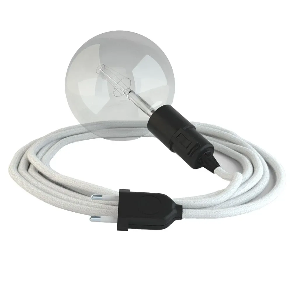 Cables Suspension Luminaire Rc01 3 M White / Black One Size - Creative - FashionsVida