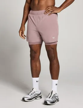 Short Training 2 en 1 de 5 para hombre de MP - Malva - L - MyProtein - FashionsVida