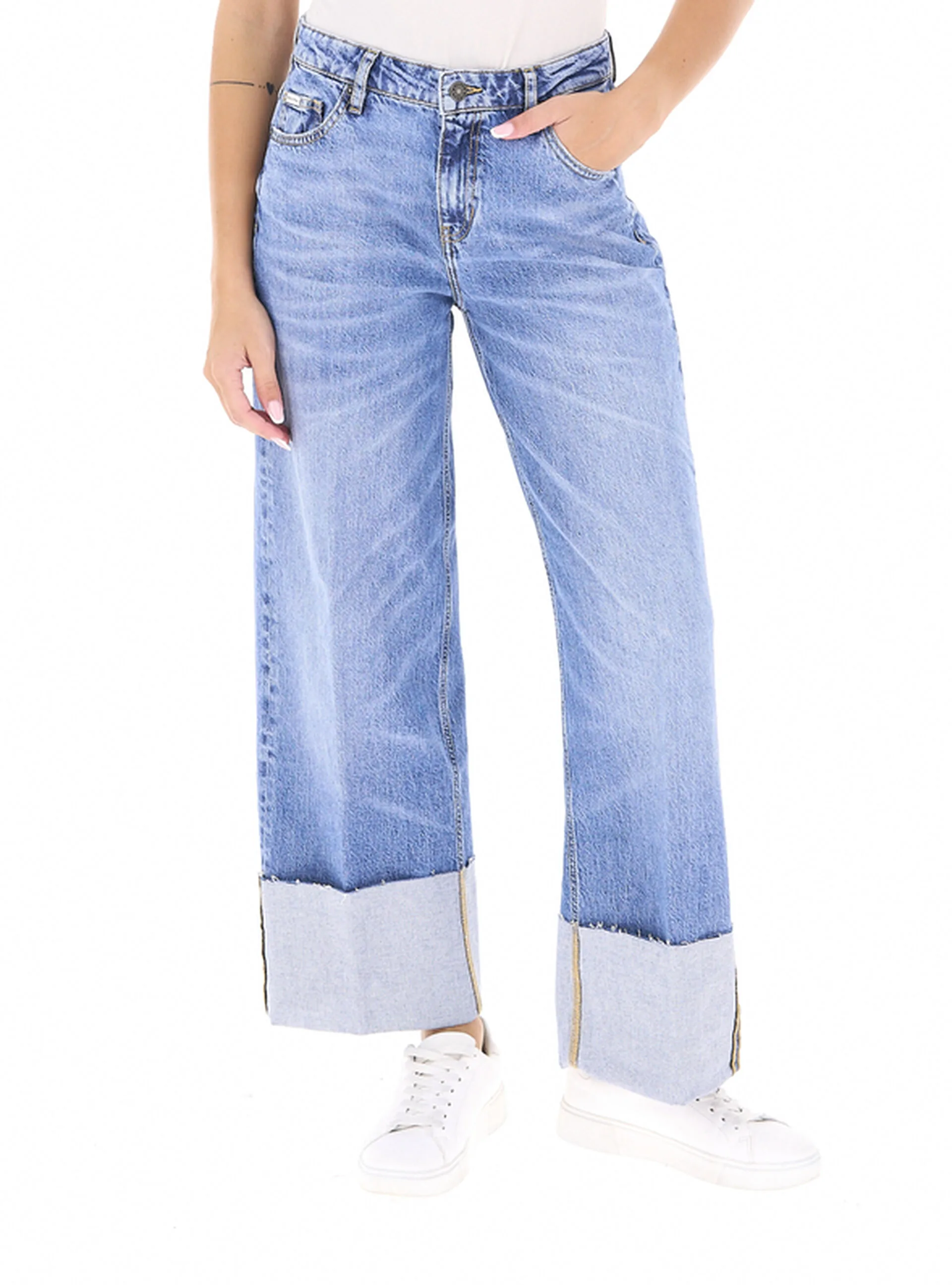 Jeans a palazzo BLU CHIARO 26 - Guess Jeans - FashionsVida