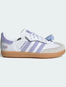 SCARPE CARE BEARS SAMBA OG COMFORT CLOSURE ELASTIC LACE 30 1/2 Light Purple / Cloud White / Blue Dawn - Adidas - FashionsVida