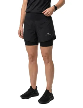 Tech 4.5´´ Twin Shorts All Black 44 Women - Ronhill - FashionsVida