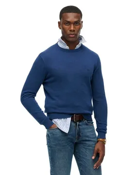 Maglione Essentials Pilot Mid Blue Marl XL - Superdry - FashionsVida