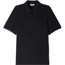 Polo hombre piqué algodón manga corta cuello abotonado