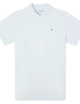 Polo A Maniche Corte Liso Celeste Sky Blue M - Silbon - FashionsVida