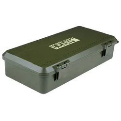 Carp Flat Tackle Box Dark Green 34.5 x 17.5 x 7.5 cm unisex